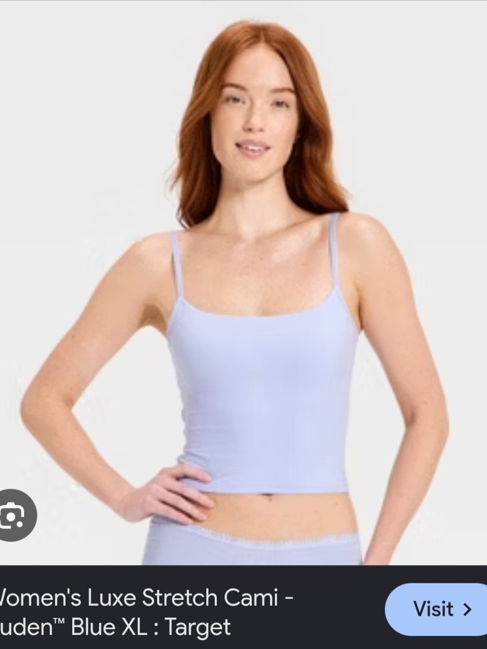 Auden Slim Stretch Camisole in Light Blue